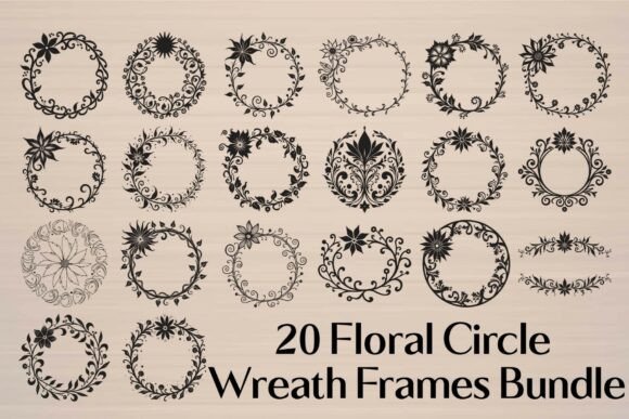 Download Floral Wreath Frames Bundle - Premium Resources