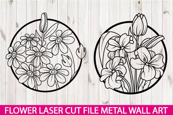Download Flower Laser Cut Metal Wall Art Bundle - Premium Resources
