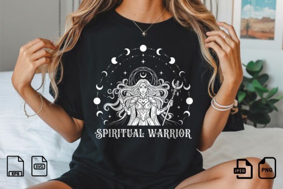 Download Spiritual Warrior Moon Goddess SVG - Spiritual Collection
