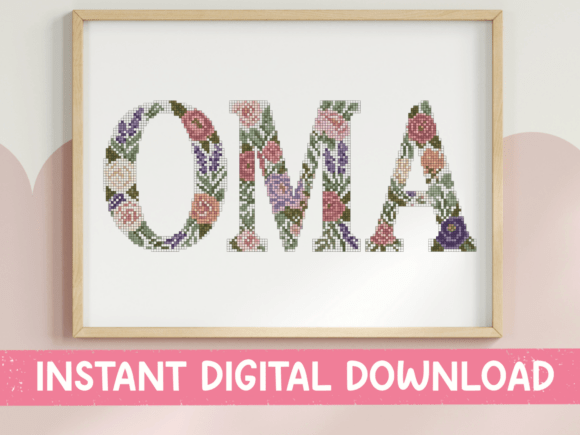 Download Oma Floral Letter Garden Design - Garden design Collection