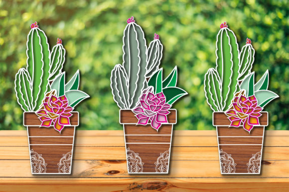 Download Succulent Multilayer Home Decor Laser Cut - Home decor laser Collection