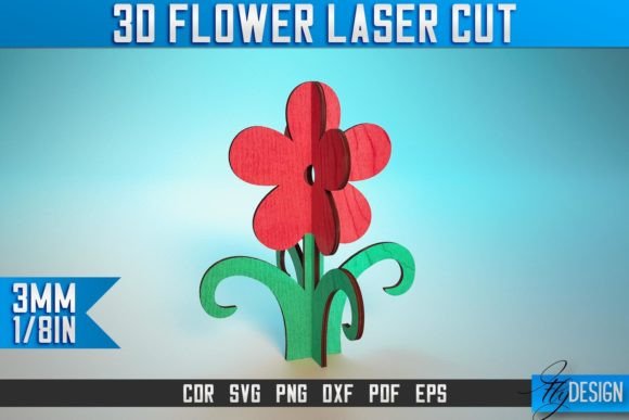 Download 3D Flower Laser Cut SVG | Flower SVG - Flower laser cut Collection