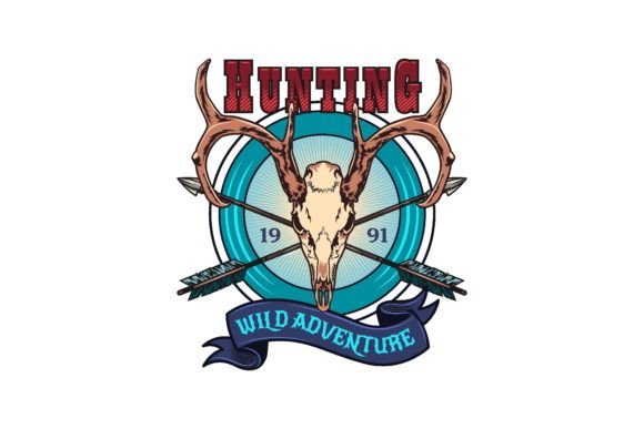 Download Animal Hunting Sign. Colored Hunting Clu - Hunting sign Collection
