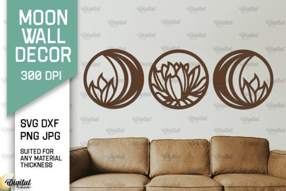 Download Moon Wall Art Home Decor Laser Cut - Home decor laser Collection