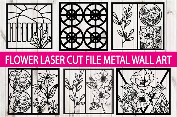 Download Flower Laser Cut Metal Wall Art Bundle - Premium Resources